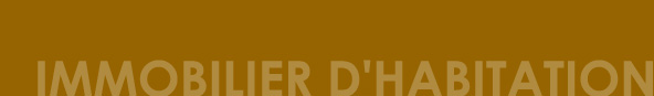 Immobilier d'habitation